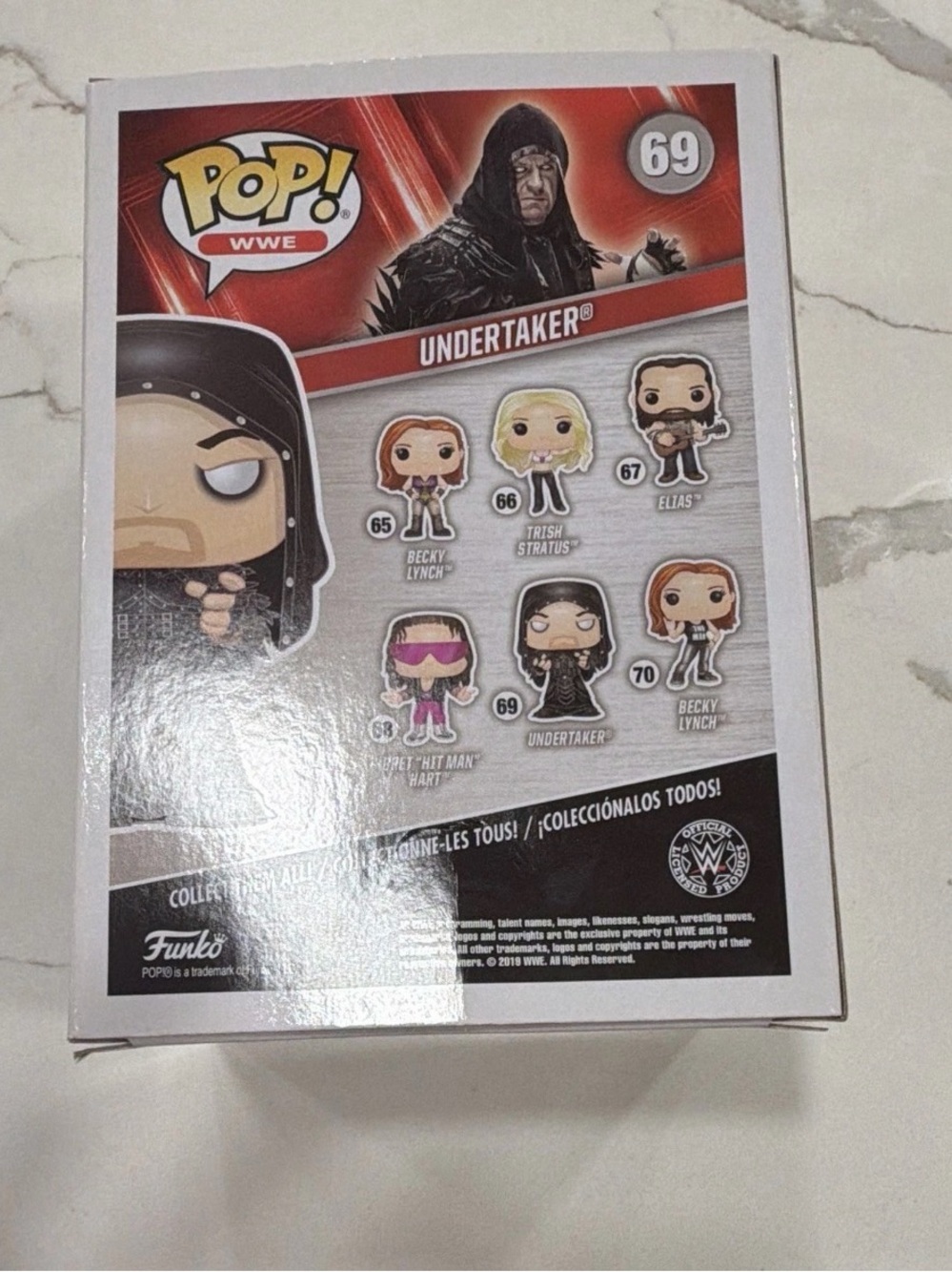 Funko Pop! WWE Undertaker Vinyl Figure #69 2019 Original Unopened Box - Picture 3 of 8